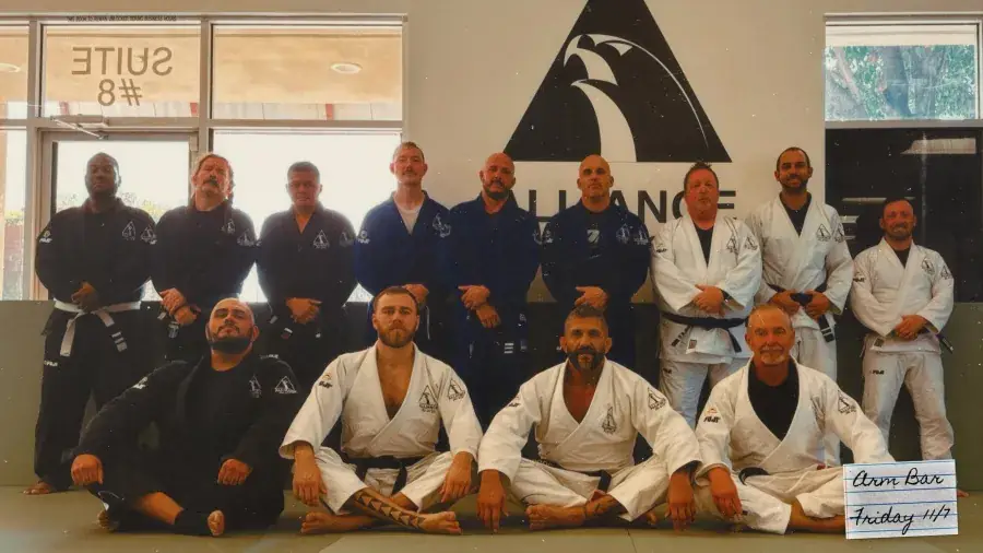The Prodigy Jiu-Jitsu team and coaches together in Fogelsville, PA